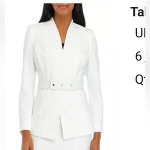 Tahari crepe ivory Women's Blazer size 6